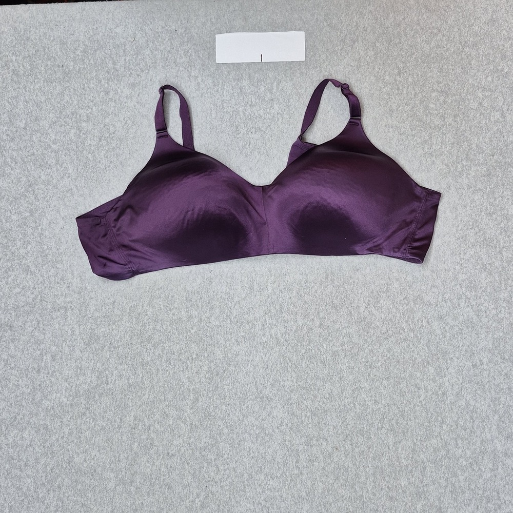 Torrid Curve Women Bra 50B Purple T Shirt Wireless Satin Smooth